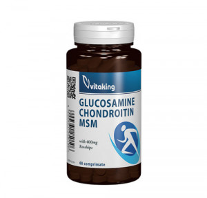 Glucozamina, condroitina, MSM, 60cps, Vitaking