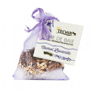 Sare de baie aromaterapie cu lavanda & namol, 65g, Techir