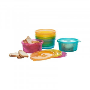 Set 6 boluri cu capac pentru alimente 0+ Nip 37063, Abi Solutions