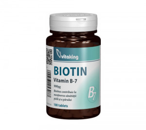 Vitamina B7 (biotina) 900mcg, 100cps, Vitaking