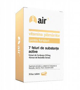 Air7- vitamina plămânilor, pentru fumători, 30cps, Green Splid