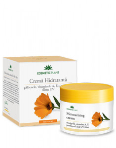 Crema hidratanta cu galbenele si vitaminele A, E, 50ml, Cosmetic Plant