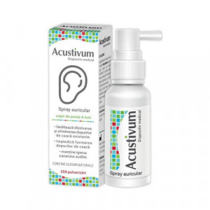 Spray auricular, Acustivum, 20ml, Zdrovit