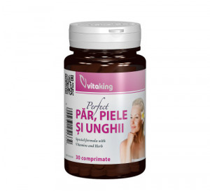 Supliment natural pentru par, piele si unghii, 30 comprimate, Vitaking