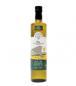 Ulei de floarea soarelui presat la rece, high oleic, bio 750ml Bioforia