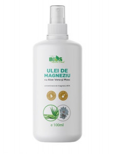 Ulei de magneziu, cu aloe vera si mosc, 100ml Bios Mineral Plant