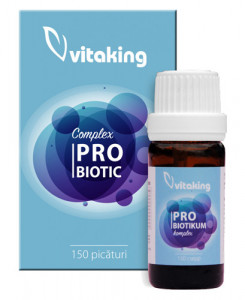 Complex Probiotic (10 tipuri de bacterii), 6 ml, Vitaking