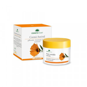 Cremă antirid cu Gălbenele & Pantenol, 50ml, Cosmetic Plant