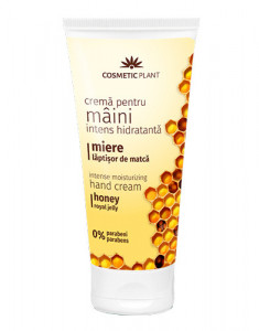Crema intens hidratanta pentru maini cu miere si laptisor de matca, 100ml, Cosmetic Plant