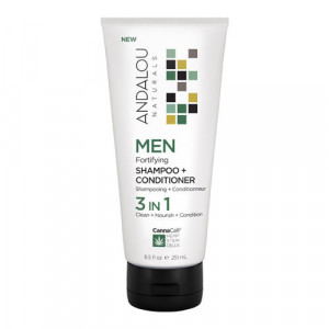 MEN Fortifying Shampoo + Conditioner 3 IN 1, 251ml, Andalou