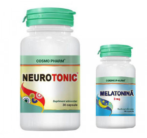 Neurotonic+Melatonina 3mg, 30cps+10cps, Cosmo Pharm