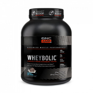 Proteina din zer, cu aroma de biscuiti si crema, 1300g, GNC