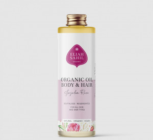 Ulei de jojoba si trandafir pentru corp si par bio 100ml Eliah Sahil