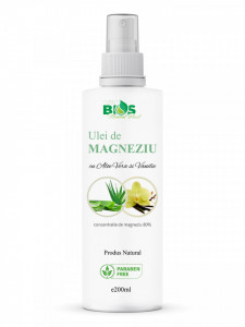 Ulei de Magneziu cu Aloe Vera si Vanilie, 200 ml Bios Mineral Plant