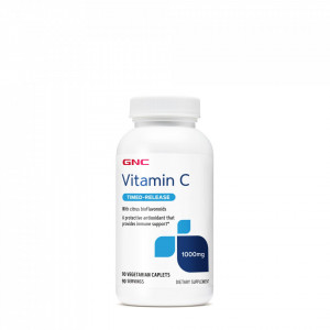 Vitamina C 1000mg cu Bioflavonoide si eliberare prelungita, 90tab, GNC