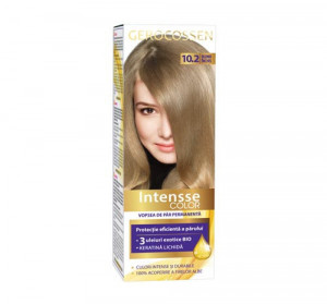 Vopsea de par permanenta Intensse Color 10.2 Blond Inchis, 50 ml, Gerocossen