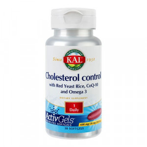 Cholesterol Control RedYeastRice CoQ10 30 caps moi, Kal