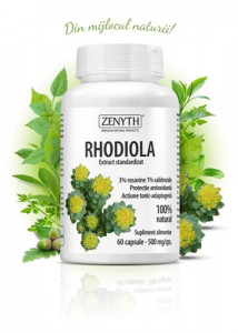 Rhodiola Extract, 60cps, Zenyth Pharmaceuticals
