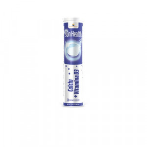 Sun Health Calciu + Vitamina D3, 20cps efervescente, Sun Wave Pharma