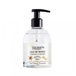 Ulei masaj tonifiant & drenant, 250ml, Techir