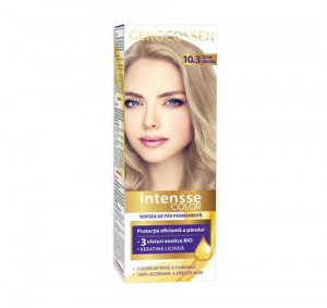 Vopsea de par permanenta Intensse Color 10.3 Blond Natural, 50 ml, Gerocossen