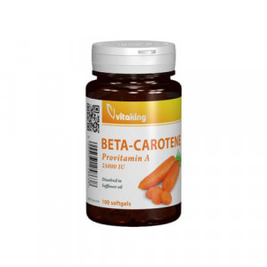 Beta Caroten natural, 25000 UI, 100cps, Vitaking