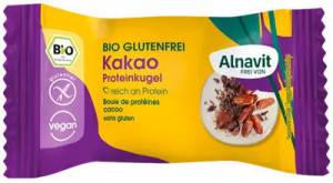 Biluta proteica cu cacao fara gluten, bio, 24g Alnavit