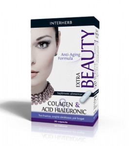 Colagen & Acid hialuronic Extra, 30cps, Interherb