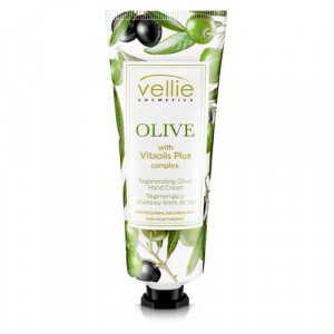 Crema de maini regenatoare cu ulei de masline, 75ml, Vellie