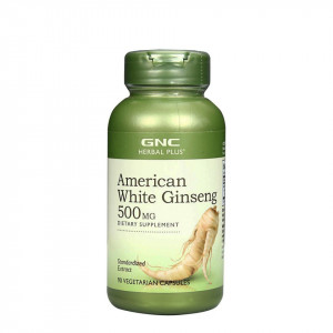 Ginseng alb american 500mg Herbal Plus, 90cps, GNC
