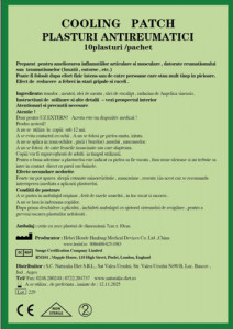 Plasturi antireumatici, 10 buc, Naturalia Diet