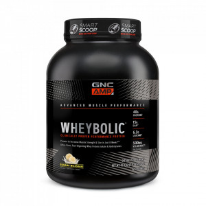 Proteina din zer, cu aroma de milkshake de banane, 1300g, GNC