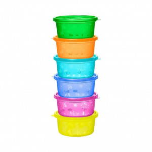 Set 6 boluri cu capac pentru alimente 0+ Nip 37063, Abi Solutions