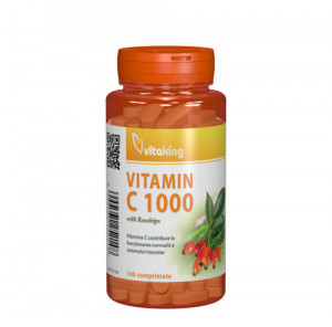 Vitamina C 1000 mg cu macese, 100tab, Vitaking