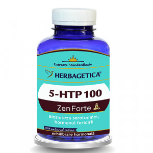5-HTP 100 Zen Forte, 120cps, Herbagetica