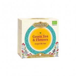 Ceai premium Hari Tea - Forget Me Not - ceai verde si flori bio 10dz x 2g