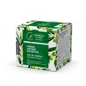 Crema antirid nutritiva ulei de masline & vitaminele A, E si F, 50ml, Cosmetic Plant