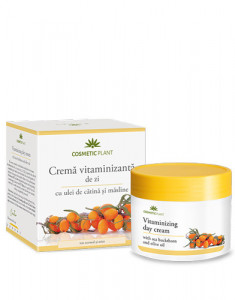 Crema vitaminizanta de zi cu ulei de catina si masline, 50ml, Cosmetic Plant