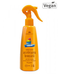 Emulsie pentru accelerarea bronzarii SPF6, 200ml, Cosmetic Plant Plaja