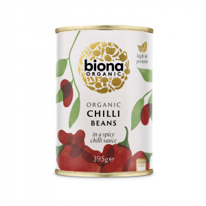 Fasole rosie in sos chilli eco 395g Biona