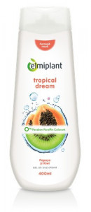 Gel de dus crema Tropical Dream (papaya & kiwi), 400ml, Elmiplant