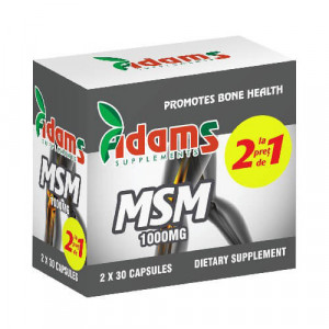 MSM 1000mg, 30cps, 1+1 gratis, Adams Vision