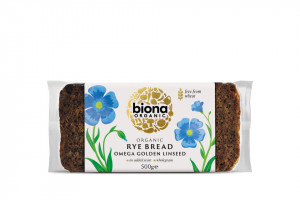 Paine integrala de secara cu seminte de in eco 500g Biona