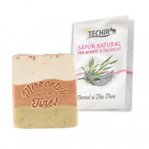 Sapun pentru ten acneic & incarcat, 120g+/-10g, Techir