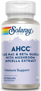 AHCC plus NAC & Beta Glucan, 30cps, Solaray