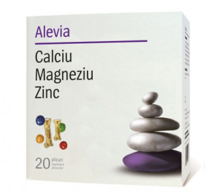 Calciu, Magneziu, Zinc, 20dz, Alevia