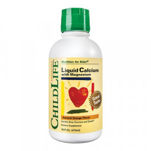 Calcium with Magnesium (gust de portocale), 473ml, ChildLife