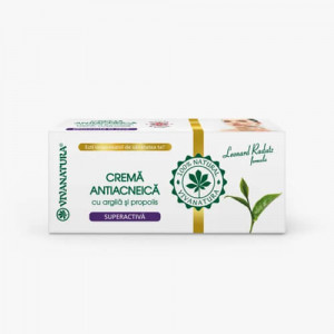 Crema antiacneica Superactiva cu Argila si Propolis, 20ml, VivaNatura