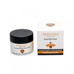 Crema de noapte cu miere BIO de albine, 50g, Herbagen