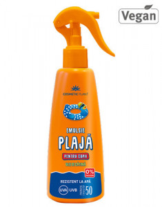 Emulsie spray pt copii SPF50, 200ml, Cosmetic Plant Plaja